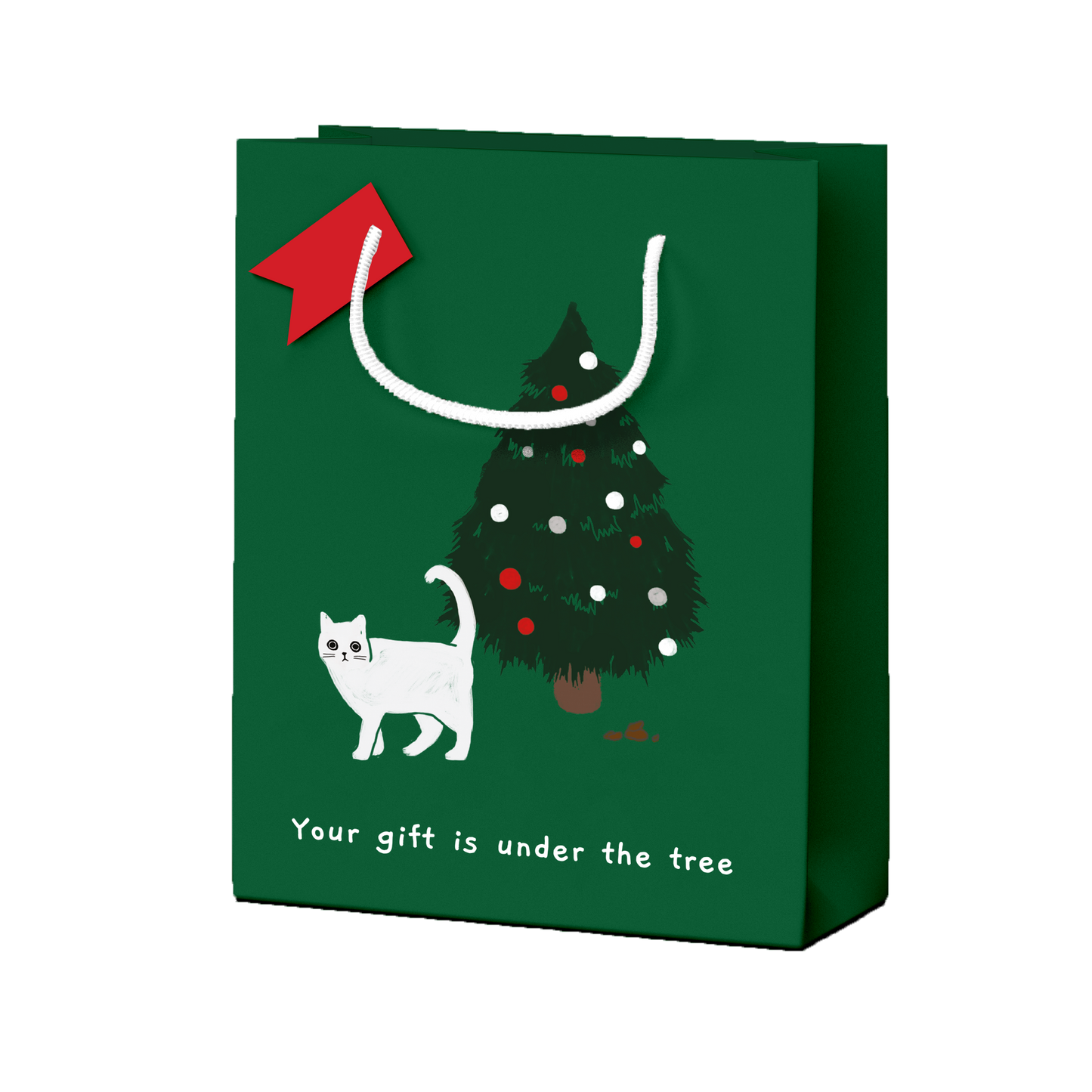 Gift Is Under The Tree Large Christmas Gift Bag