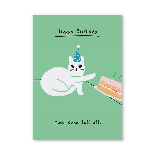 Your Cake Fell Off Postcard (12299)