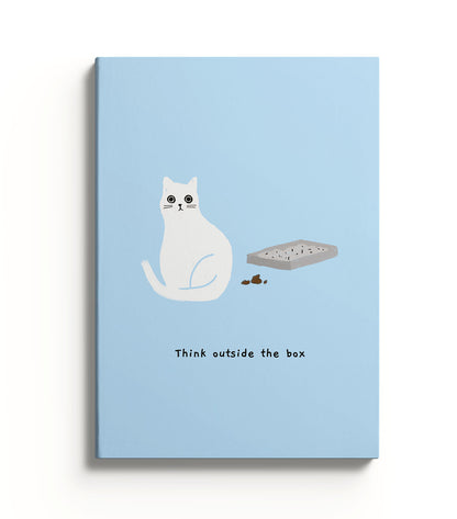 Ken The Cat Outside The Box Notebook