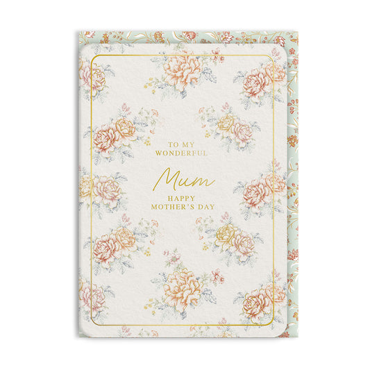 Bancroft Wonderful Mum Premium Greeting Card (13728)