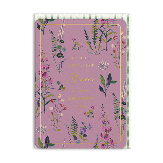 Medowvale Sprig Loveliest Mum Premium Greeting Card (13729)