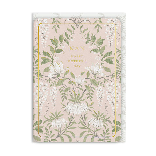 Parterre Blush Nan Premium Greeting Card (13731)