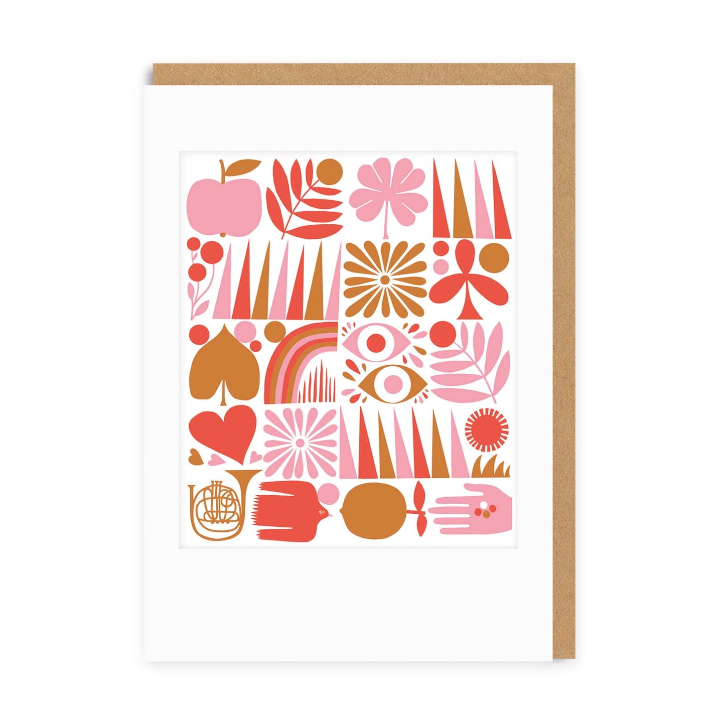 Abstract Grid Greeting Card
