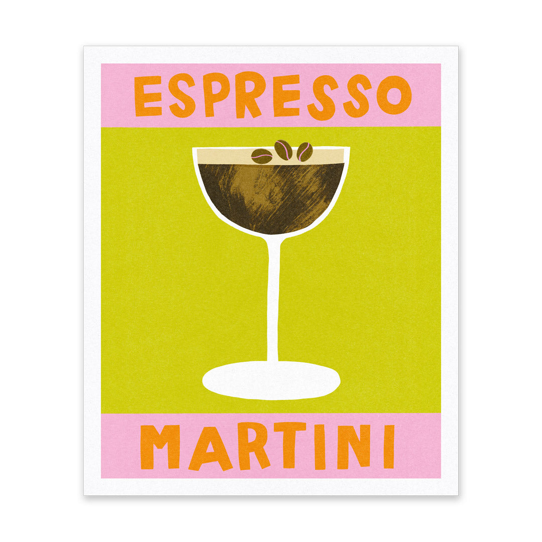 Espresso Martini Riso Print (10x12) (14593)