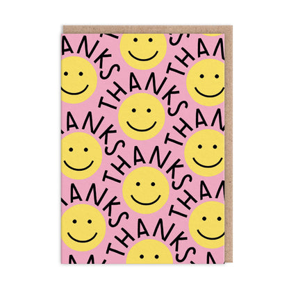 Yellow Smiley Thank You Card Set (10686)