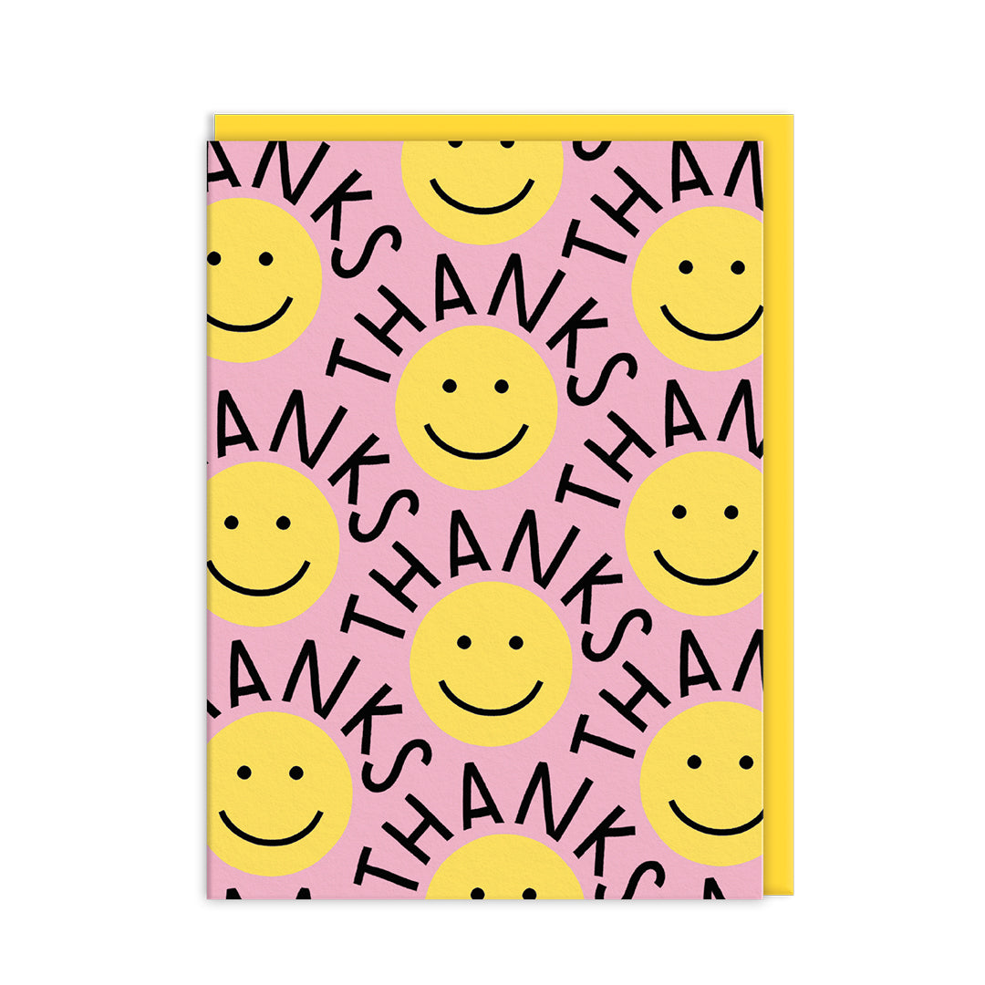 Thank you Smileys Mini Greeting Card (Pack of 6) (14229)