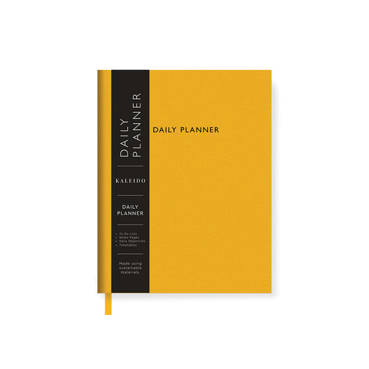 Yellow Fabric Daily Planner (B6+) (12913)