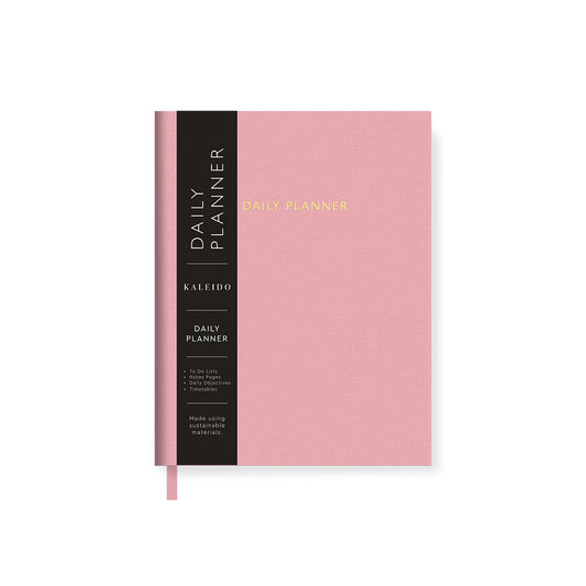 Pink Fabric Daily Planner (B6+) (12916)