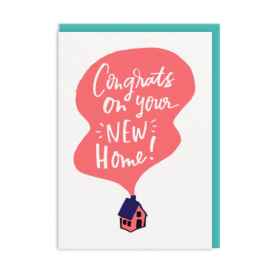 New Home Chimney Smoke Greeting Card (12413)