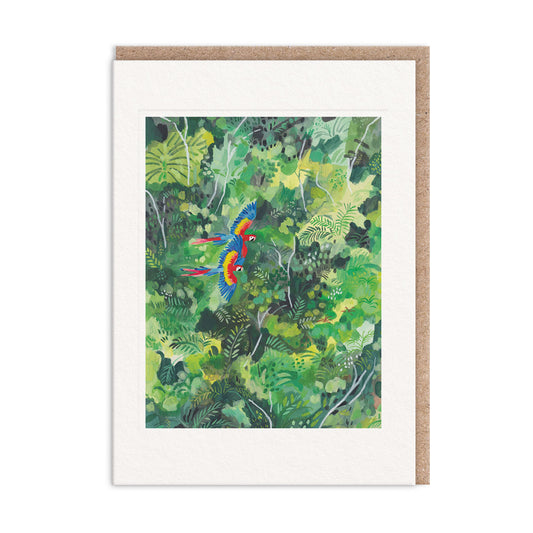 Parrots in Flight Greeting Card (13387)