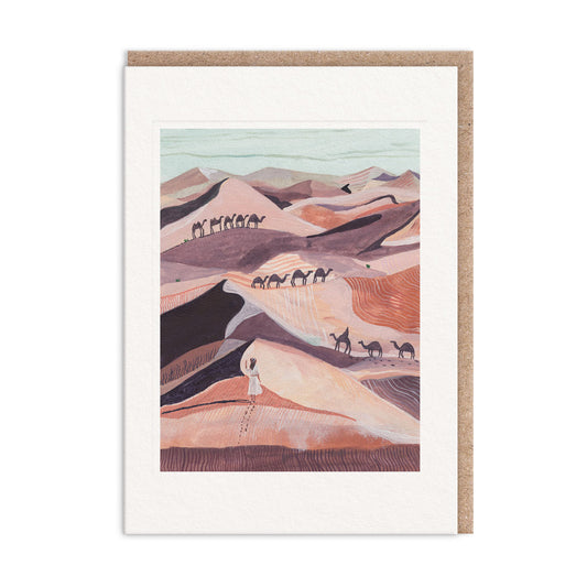 Desert Camels Greeting Card (13392)