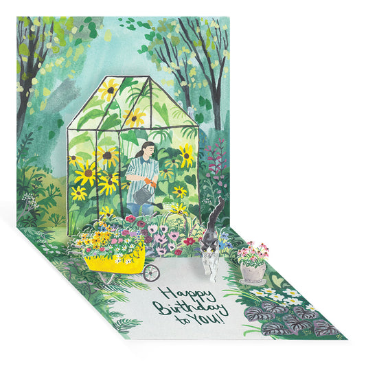 Greenhouse Pop-up Greeting Card (14094)