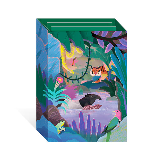 Sumatran Jungle Pop Up Greeting Card (12106)