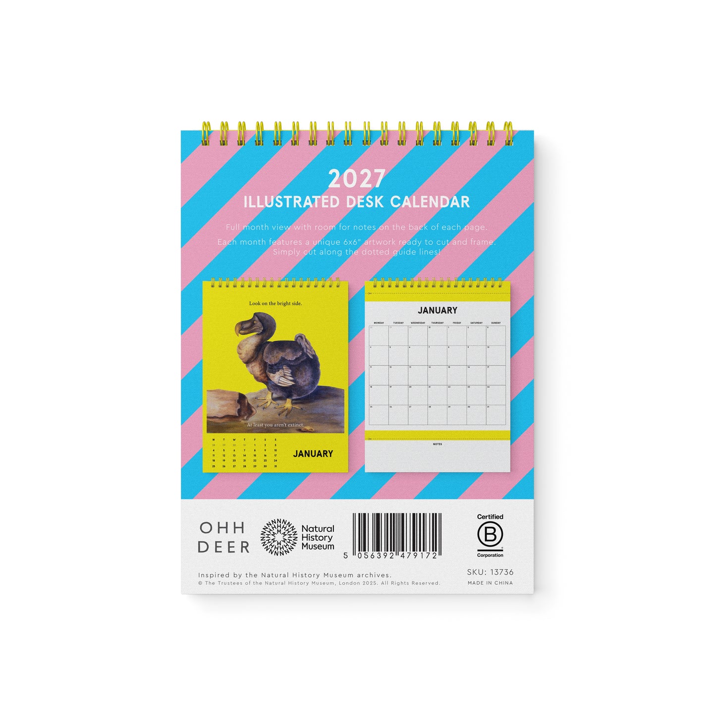 Natural History Museum Desk Calendar (13736)
