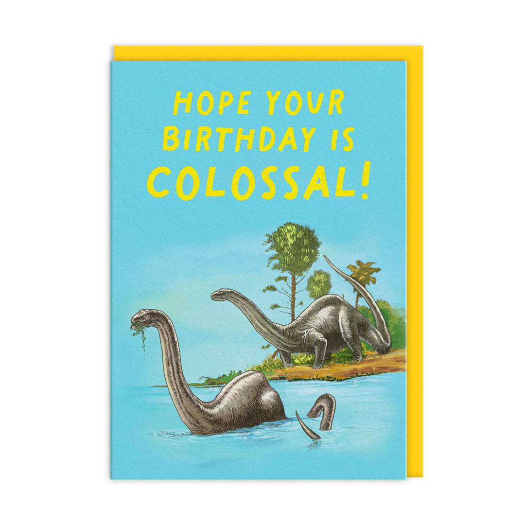 Brontosaurus Card Brontosaurus Greeting Card (12346) – Ohh Deer Wholesale