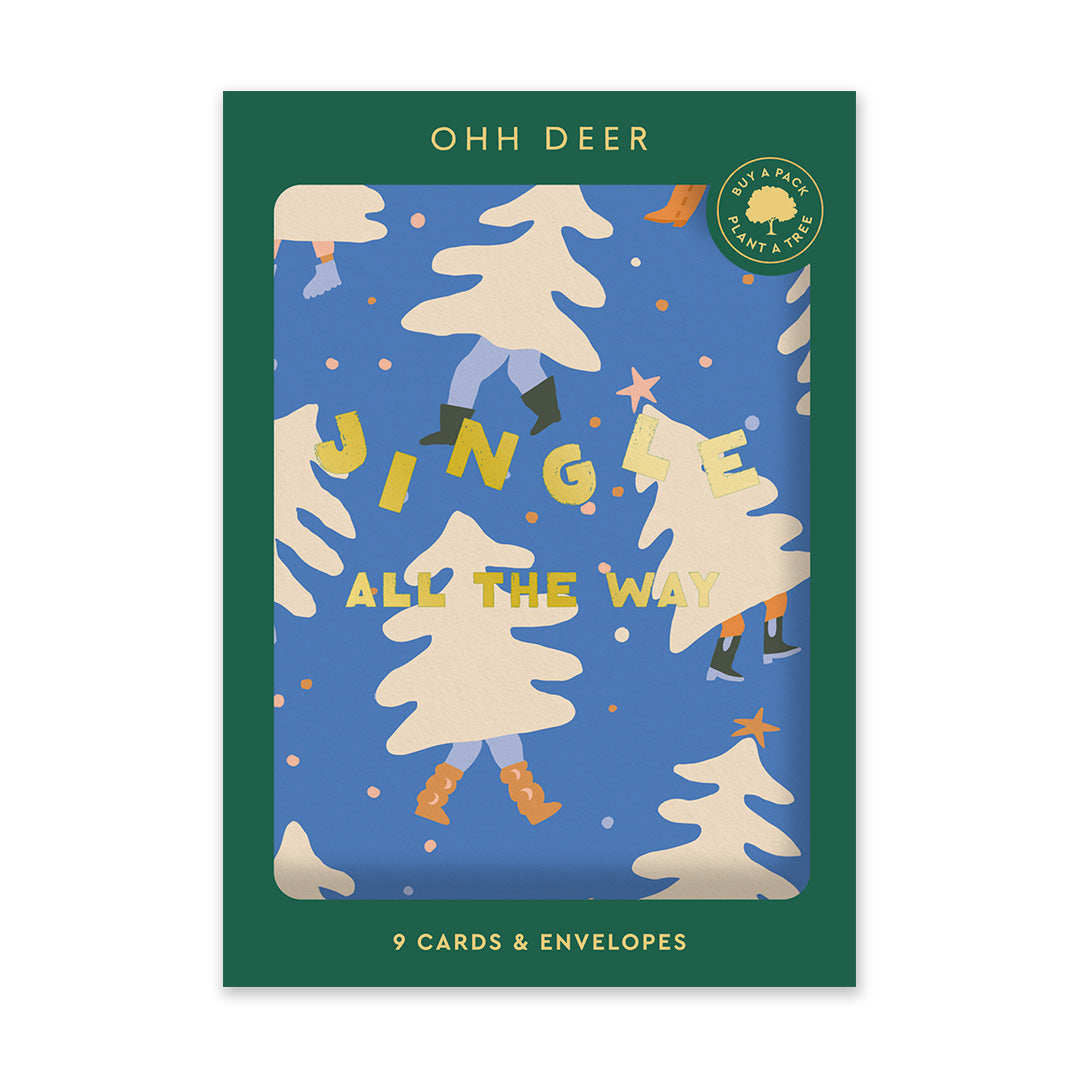 Dancing Tree Christmas Card Set (9733)