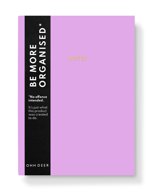 Pastel Purple Linen Notebook (9181)