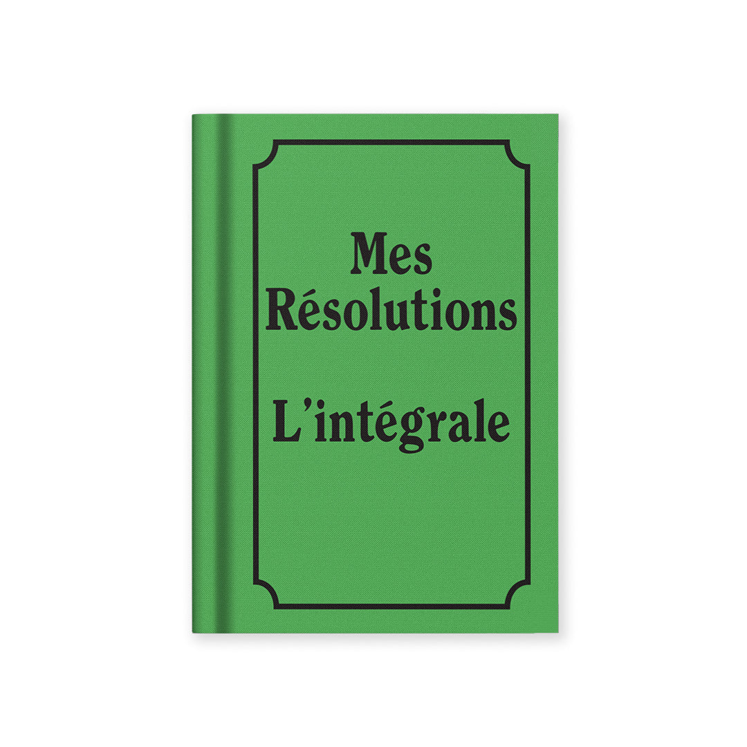 Mes Resolutions A7 Fabric Hardback Notebook (14103)