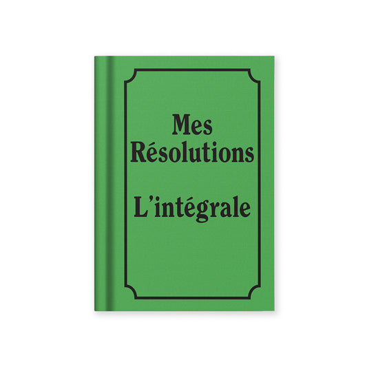 Mes Resolutions Fabric Hardback Notebook (A7) (14103)