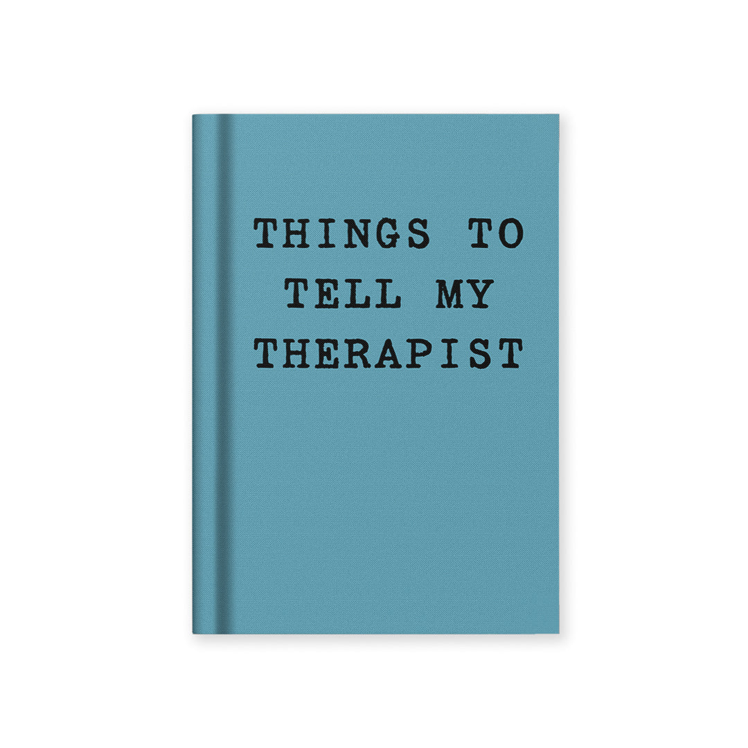 Things To Tell My Therapist A7 Fabric Hardback Notebook (14324)