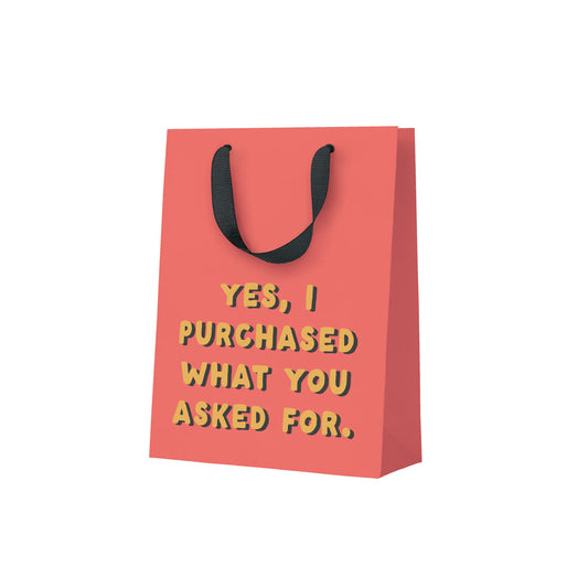 What You Asked For Small Gift Bag (11790)