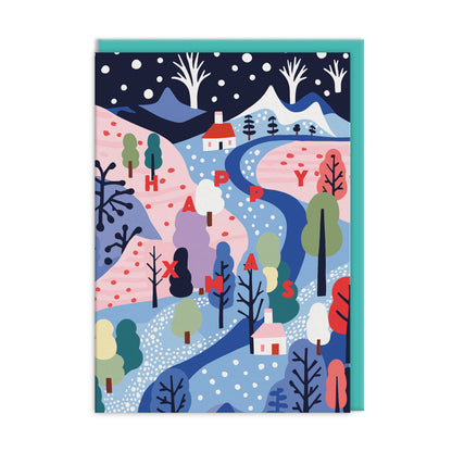 Scandi Town x 3 Designs Packs of 9 Christmas Cards (11577)