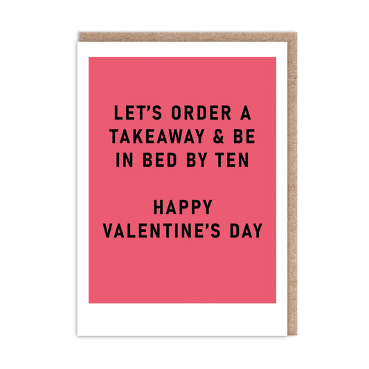 Let's Order A Takeaway Greeting Card (12712)