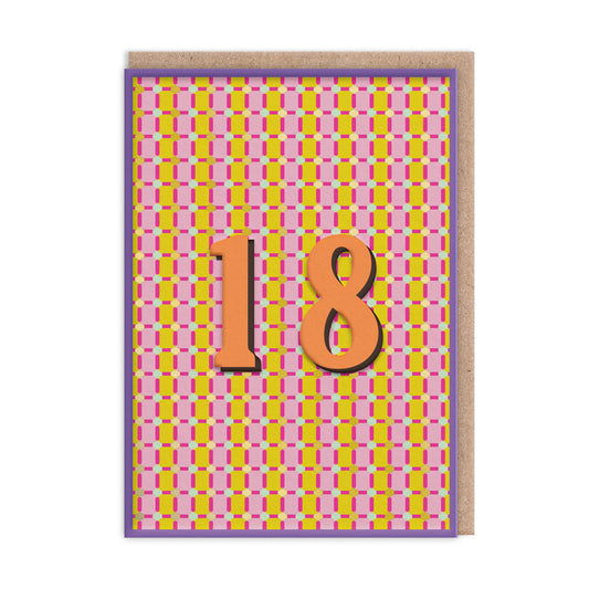18 Geometric Birthday Card (12767)