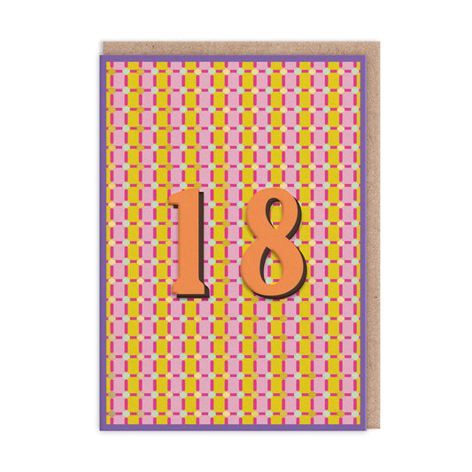 18 Geometric Birthday Card (12767)