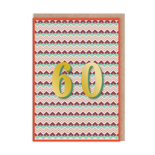 60 Geometric Birthday Card (12772)