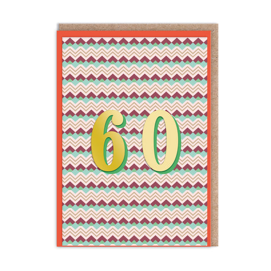 60 Geometric Birthday Card (12772)