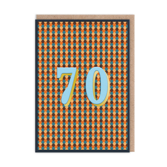 70 Geometric Birthday Card (12773)
