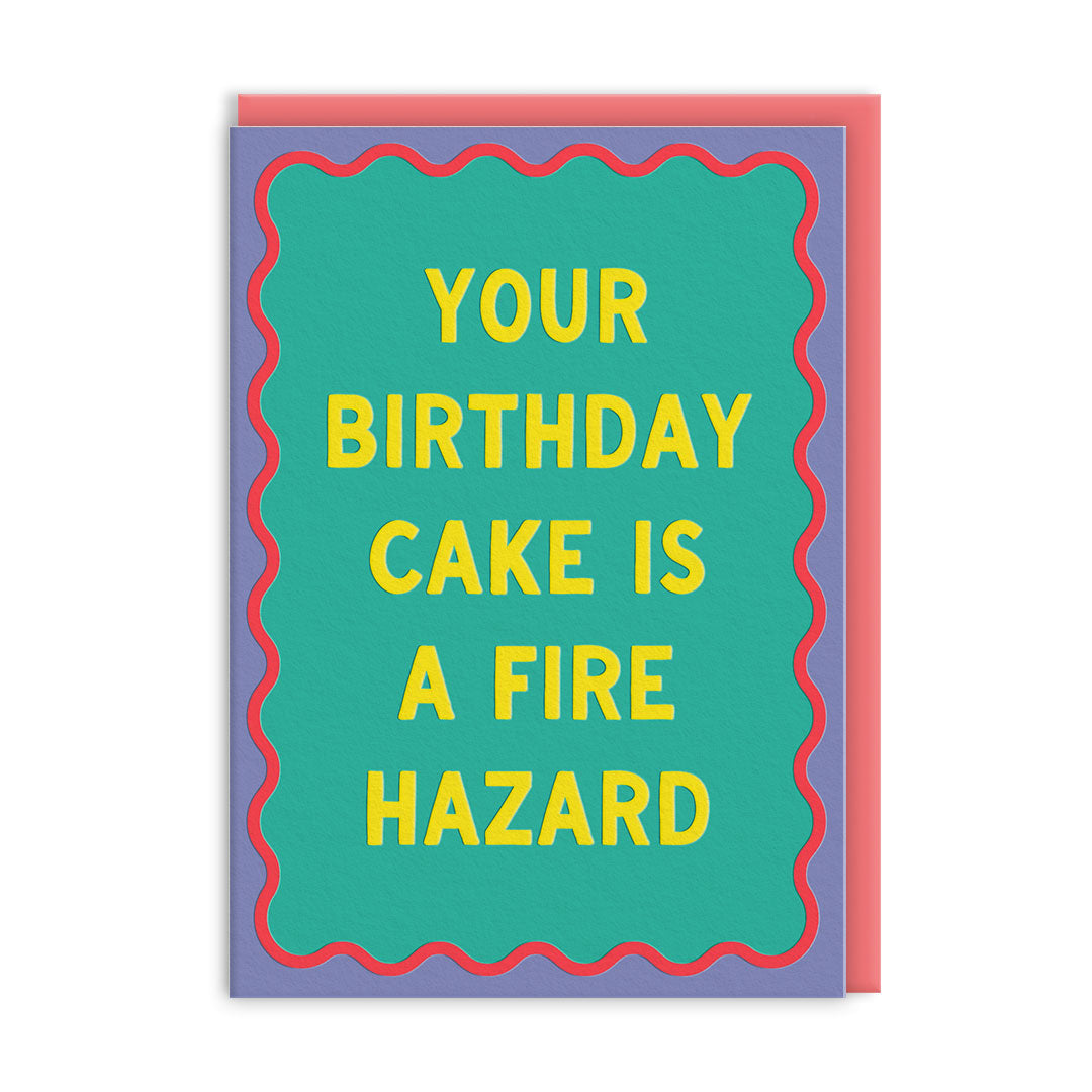 Fire Hazard Greeting Card (14447)