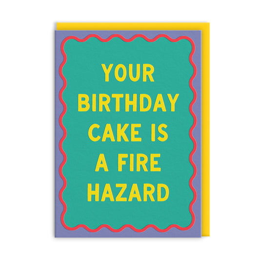 Fire Hazard Greeting Card (14447)