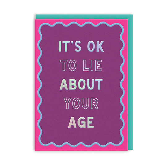 Ok to Lie Greeting Card (14451)