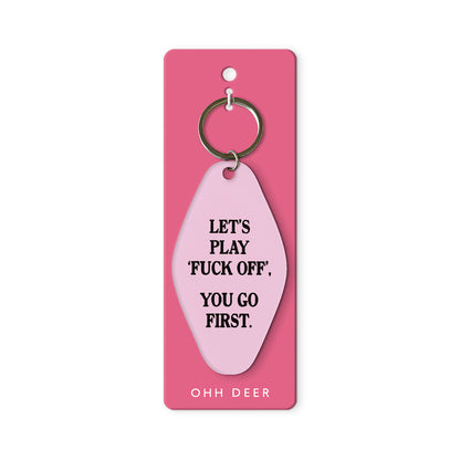 Let's Play Fuck Off Keyring (13396)