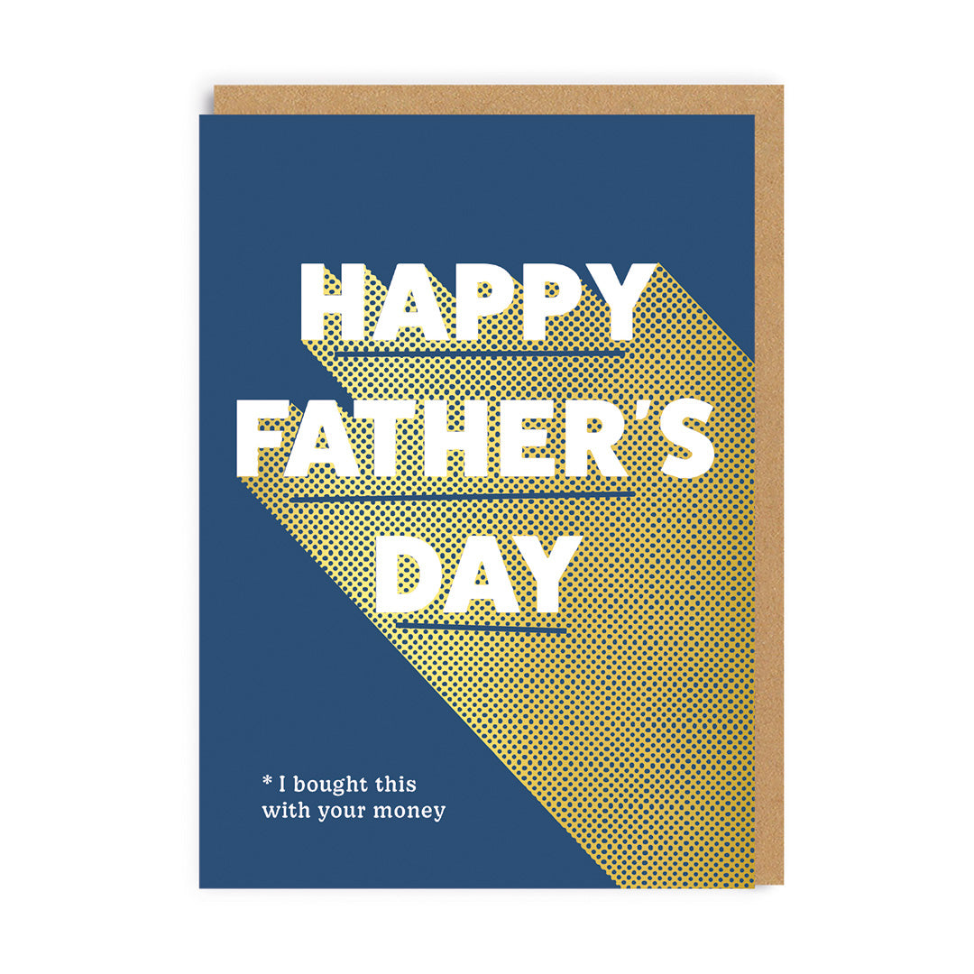 Happy Father's Day Typographic Father's Day Card