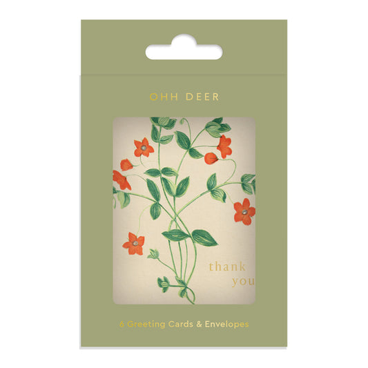 Among The Flowers Mini Greeting Card (Pack of 6) (14230)