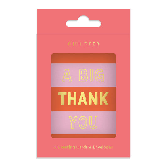 A Big Thank You Mini Greeting Card (Pack of 6) (14231)