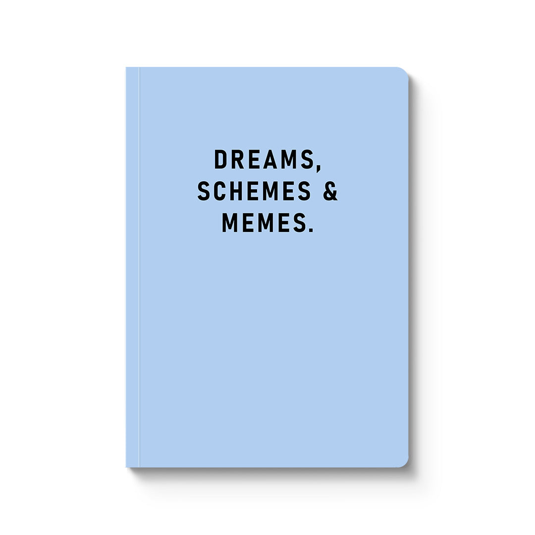 Dreams, Schemes & Memes Paperback Notebook (10422)