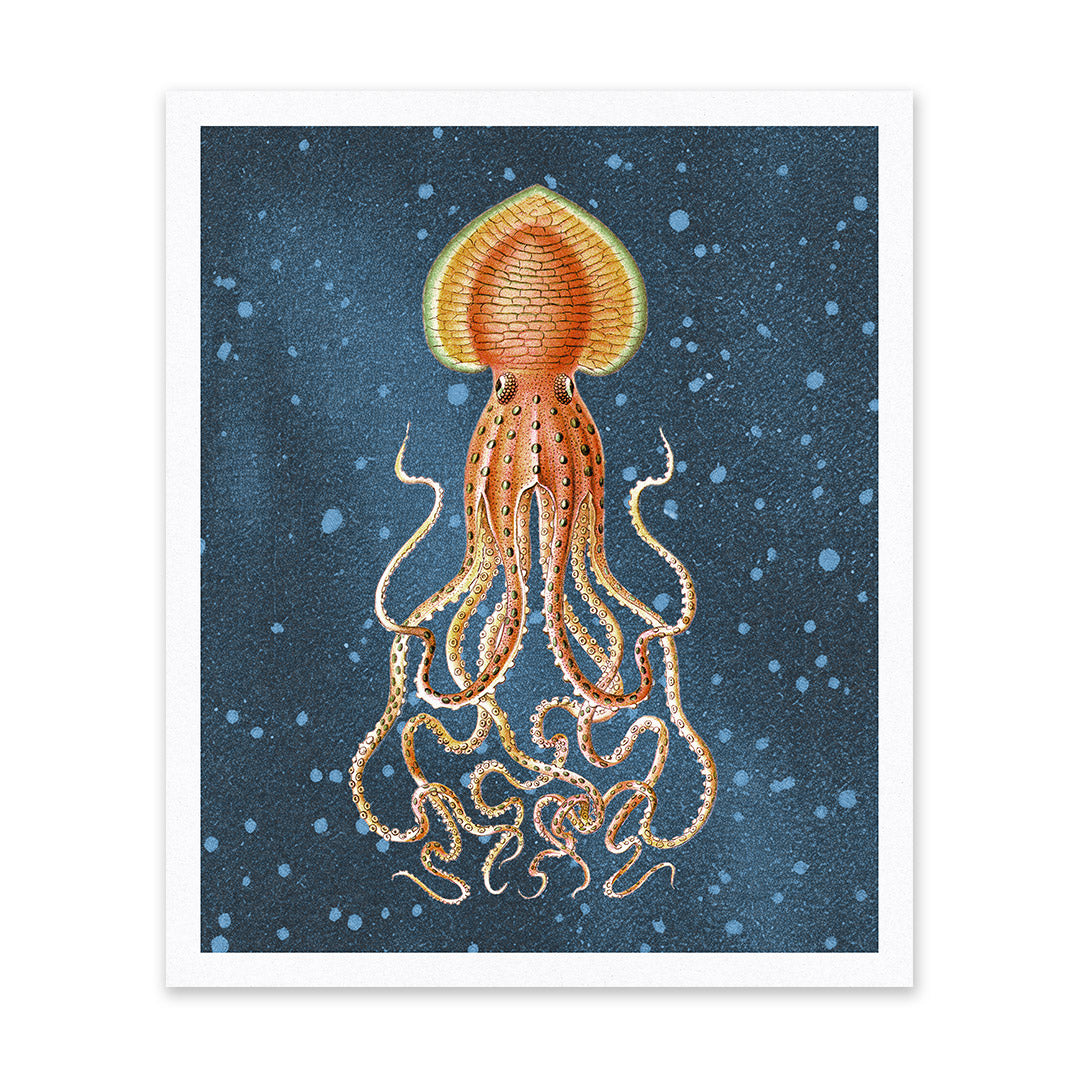 Giant Squid Riso Print (12x10)(12200)