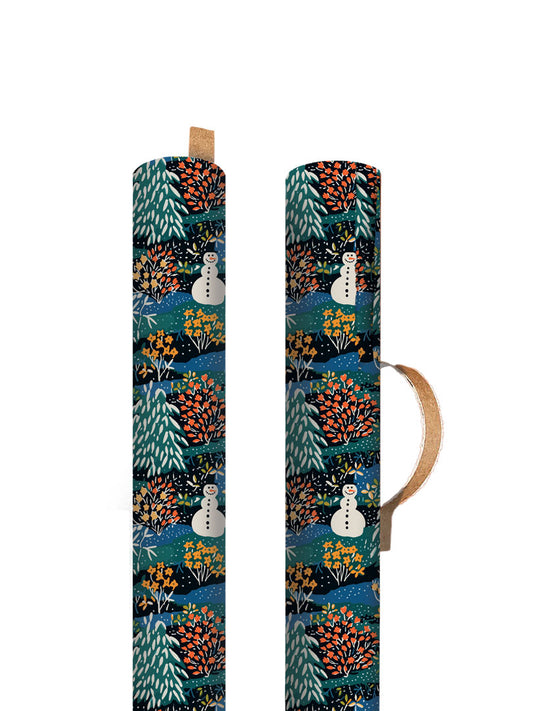 Snowman Fir Tree Roll Wrap (10613)