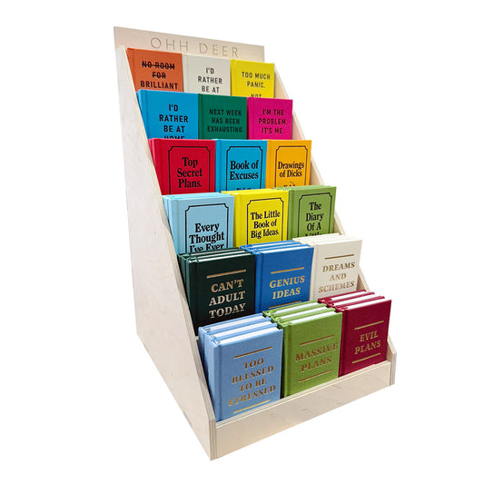 A7 Notebook Counter Top Display - 18 Designs