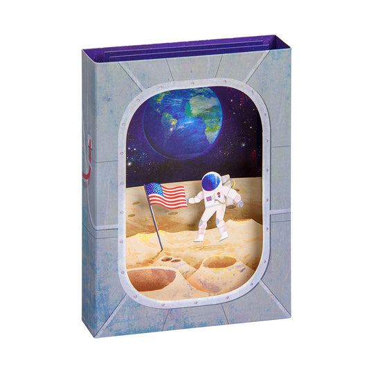Moon Landing Greeting Card (3D) (13677)