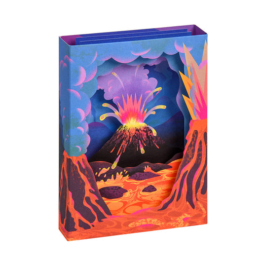 Volcano Greeting Card (3D) (13684)