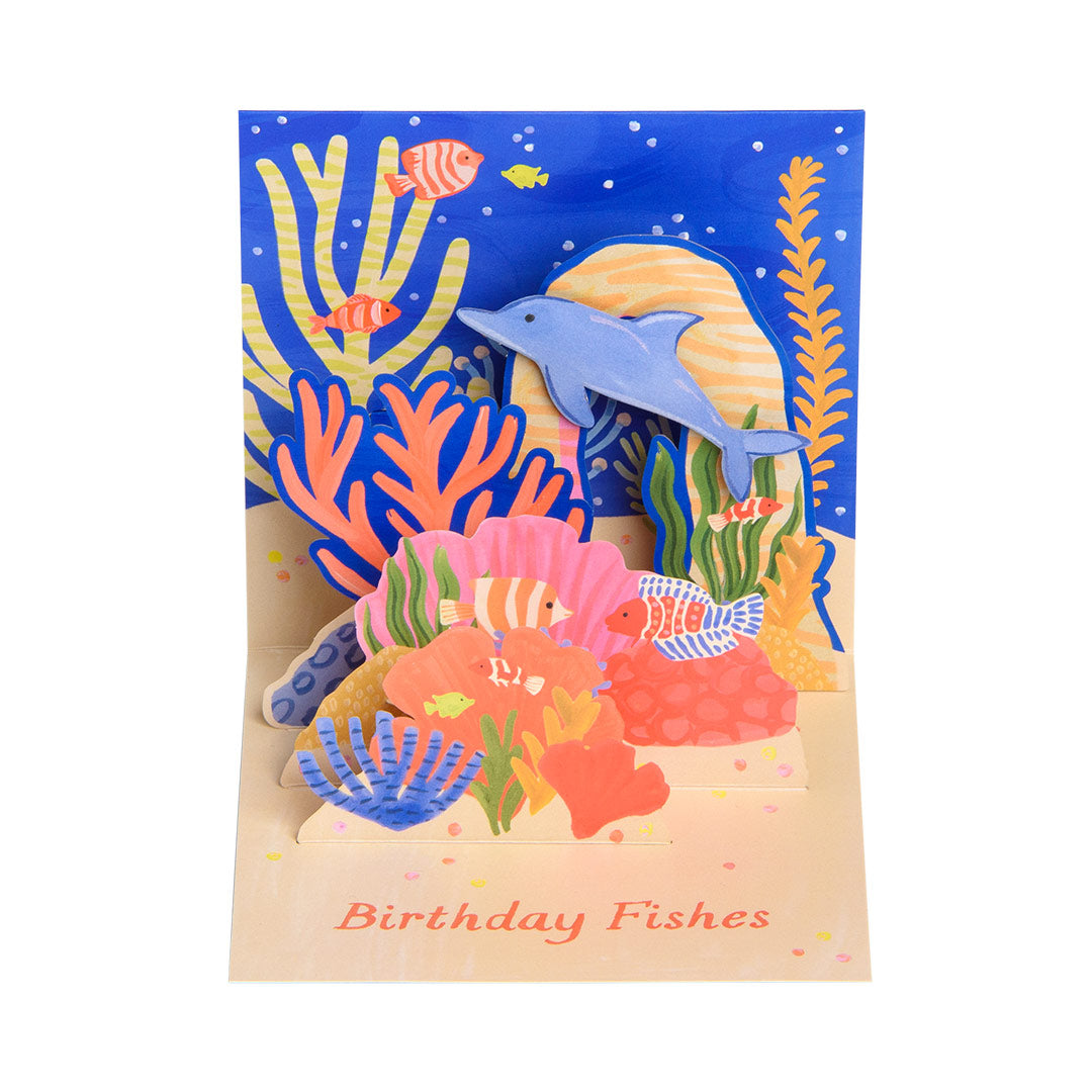 Birthday Fishes Pop Up Greeting Card (13005)