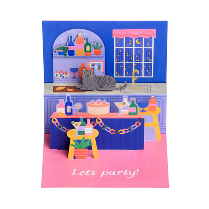 Sip Sip Horay Pop Up Greeting Card (13007)