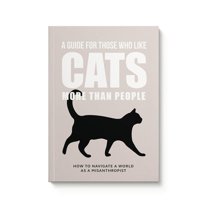 Like Cats More Than People Paperback Notebook (10416)