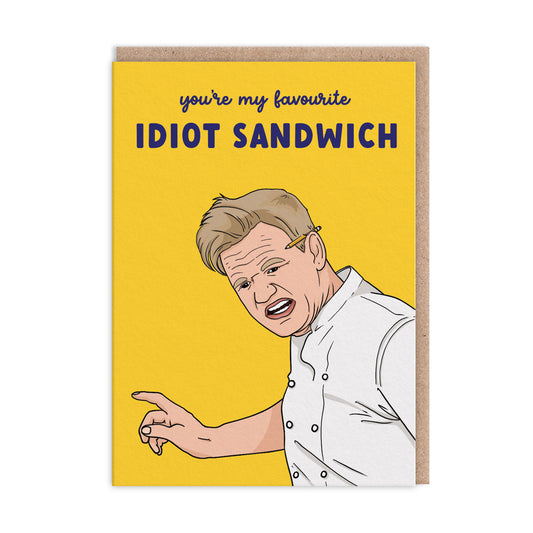 Idiot Sandwich Greeting Card (7x5) (10562)