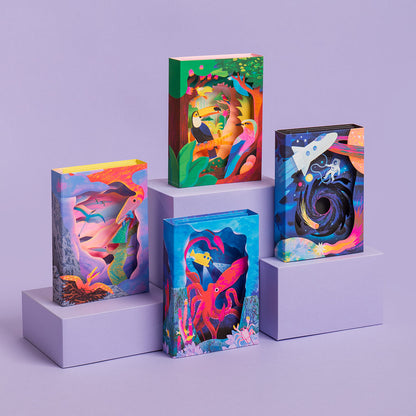 Flying Dinosaurs 3D Greeting Card (13675)